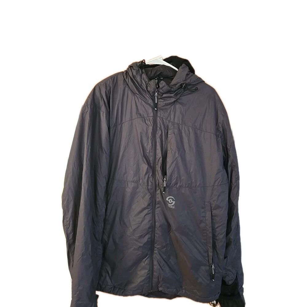 Loki Canyon puffy jacket, men's size XL Grey Nylon